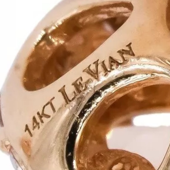 Le Vian 14K Strawberry Rose Gold Aquamarine & Diamond Halo Stud Earrings - Picture 8 of 14